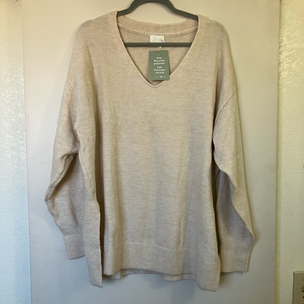 NWT H&M v neck sweater
